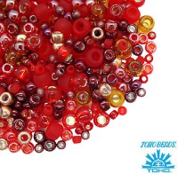  TOHO Beads Mix,  3208 Momiji - Red, 10 / 059052 - 99 