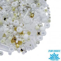  TOHO Beads Mix,  3212 Hasu-White, 10 / 059587 - 99 