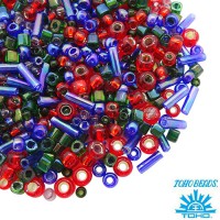  TOHO Beads Mix,  3226 Shousei- Red/Green/Blue, 10 / 060572 - 99 