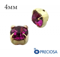  PRECIOSA  ,  ss-16 (4 ),  Fuchsia/gold, 12 /,  061835 - 99 