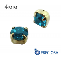  PRECIOSA  ,  ss-16 (4 ),  Indicolite/gold, 12 (!)/,  061838 - 99 