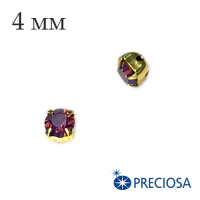  PRECIOSA  ,  ss-16 (4 ),  Amethyst Opal/gold, 12 (!)/,  062555 - 99 